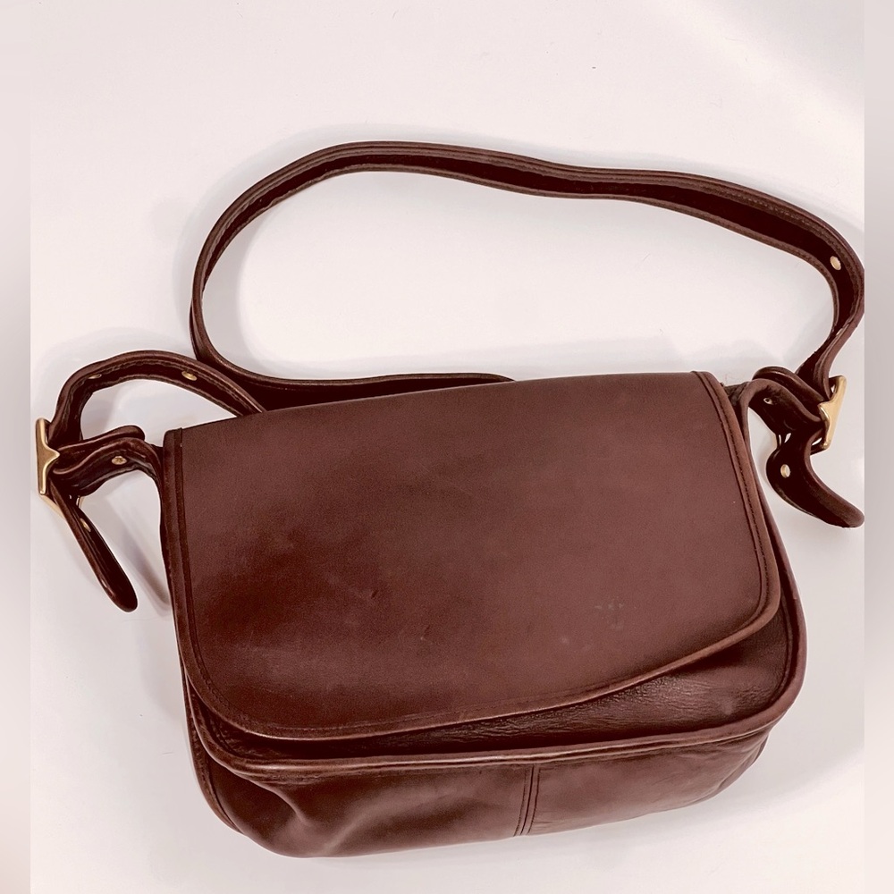 COACH Vintage Mahogany Legacy Patricia Crossbody  Messenger Bag D9Z-9951